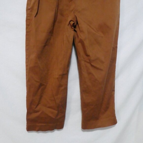 M&S COLLECTION | UK 12 | Stylish Brown Straight Leg Capris - Picture 14 of 16